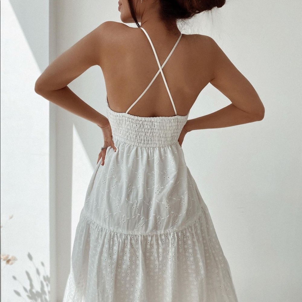 Zara embroidery openwork dress bloggers fav - Picture 9 of 16